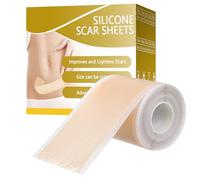 Silicone Scar Tape 5X300CM Silicone Scar Sheets Scar Removal Strips for C-Section Burn and Surgical Scars Treament