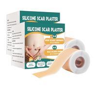 Silicone Scar Tape for Surgical Scar, Silicone Scar Sheets, Extra Long Scar Sheets for C-Section, Keloid, and Surgical Scars, Reusable Grade Silicone Scar Tape (1.57 x 59.06 inch) (2 Pcs)