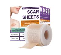 Silicone Scar Tape for Surgical Scars - 1.6" x 59" (1.5M) Roll - Medical Grade Reusable Scar Sheets - Ideal for Hypertrophic Scars, Keloid Scars(59in.(1.5m）)