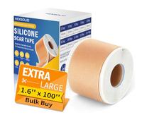 Silicone Scar Tape Medical Grade Silicone Sheets Roll for Scar Care (1.6"X 100")
