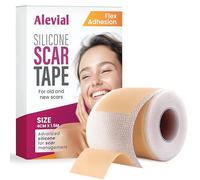 Silicone Scar Tape Sheets (4cm x 1.5m) - Waterproof Silicone Scar Roll for Surgical Scars, C Section & Keloid Scars, Comfortable & Skin-Friendly by Alevial