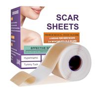 Silicone Scar Tape, Silicone Scar Sheets, Reusable Professional Scar Silicone Strips, Soft Silicone Scar Sheets for Surgical Scars,Keloid,Acne Scars,Burn Scar,C-Section