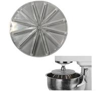 Silicone Scraper and Splash Guard Attachment for Kitchen Stand Mixer Compatible with Six Wire Whisks to Reduce Batter Waste and Facilitate Easy Cleaning (A)