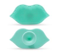 Silicone Scrubber Facial Cleansing Brush, Premium Silicone Shower Brush for Nourishing Cleansing and Exfoliating Your Skin, Versatile Body Brush for Shower and Bath,Green