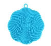 Silicone Scrubber Scrubba Dub 14cm Non Stick Scrubbing Dish Pot Pan Brush Apollo (Blue)