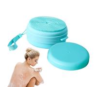 Silicone Scrubber - Silicone Loofah Body Brush,Hygienic with Soap Dispenser Soft Loofah Alternative for Hotel Bathing Home Men Women Massage Sensitive Skin Bathroom