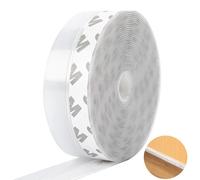 Silicone Seal Door Strip Bottom, 10 m Silicone Seal Strip Window Seal Strip Door Strip Bottom Sealing Sticker Self Adhesive Weather Stripping Draught Excluder Tape for Gaps of House Glass Shower