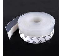 Silicone Seal Door Strip Bottom,Self-Adhesive Silicone Draught Excluder Tape for Doors and Windows 5m x 35mm Weather Stripping Seal Strip for Gap Sealing and Draught Exclusion in Homes