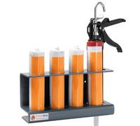 Silicone Sealant & Caulk Gun Holder. Rack for Van & Workshop holds Mastic Tubes. 100% RUSTPROOF