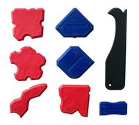 Silicone Sealant Finishing Tools - Silicone Smoothing Caulking Profile Line Joint Corner Tool with Caulk Remover Tool, Sealant Smoother Profiler Former Applicator Edger, 8 Piece