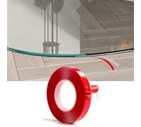 Silicone Sealing Lip for Glass Floor Plate/Stove Plate/Base Plate/Fireplace Plate, Clear 6mm x 1mm, Super Thin and Seamless (5m)