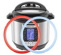 Silicone Sealing Ring for Instant Pot 8Qt, Fits Instant Pot 8 Quart Duo, Lux 8 Quart, Duo Plus, Ultra,Viva, RIO, Pro, Savory Sky Blue & Sweet Cherry Red - 2 Pack