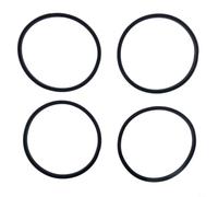 Silicone Sealing Rings for Travel Mugs 4-Pack Replacement Gaskets for 16oz & 20oz Water Cups Leak-Proof Heat Insulation Covers Black Rubber Lid Seals for Kitchen Use