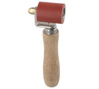 Silicone Seam Hand Pressure Roller, 40mm High Resistant PVC Welding Tool with Wooden Handle for Waterproof and Tarpaulin Membranes（RED）