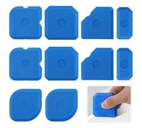 Silicone Seam Tools, 10 Pcs Sealant Finishing Tool 23 Different Shapes Reusable Smoothing Caulking Tool Kit Multi-Edge Seam Scraper Sealant Tools for Kitchen Bathroom Floor Ceramic Blue