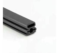 Silicone Self-Adhesive Sealing Tape, 6m, Soundproof, Door Stop, Window, Sealing, Moisture Proof, Strong Adhesive Tape-10x12 Black-6M