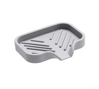 Silicone Self Draining Dish Sponge Soap Holder - Anti Slip Kitchen Sink Organizer Tray For Draining Liquids And Drying(S(12.5 * 10cm))
