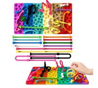 Silicone Sensory Board, Portable Stress Relief & Focus Tool Fidget Board, Quiet Sensory Activity Board for Office & Home Use, Travel Calming & Autism (Rainbow)