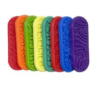 Silicone Sensory Calm Down Toy - 8 Piece Emotion Calming Set for Students, Portable Fidget Toy for Travel, Back Suction Cup Attachment, Stress Relief Sensory Play for Kids Over 3 Years