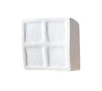 Silicone Sensory Cube- Slow Rebound Stress Relief Gear, 6x6x3cm Dimension Interactive Block, Ultra Soft Tactile Focus Tool, 2.36in White Synthetic Hardware | Kid Squeeze Girls Adults