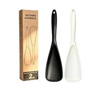 Silicone Serving Spoon Spatula Set, Kitchen Utensils with Storage Loop for Stirring, Scraping and Everyday Cooking Silicone Cooking Spoon Spatula Kitchen Utensil Nonstick Pan Scraper Serving Saute Bbq