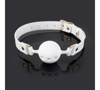 Silicone Sex Gag Ball Breathable Mouth Gag Hollow Gag Adjustable Strap Mouth Gag for Sm Adult Sex Toys Bondage Gear & Accessories for Women Couples L