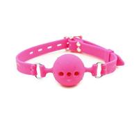 Silicone Sex Gag Ball Breathable Mouth Gag Hollow Gag Adjustable Strap Mouth Gag for Sm Adult Sex Toys Bondage Gear & Accessories for Women Couples L