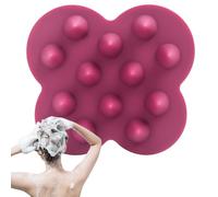 Silicone Shampoo Brush Scalp - Portable Lightweight Sl urable Sturdy Portable, Stylish Premium Scrubber Head, Massager Hair, Wash Innovative | Multipurpose Outdoor Indoor Utility