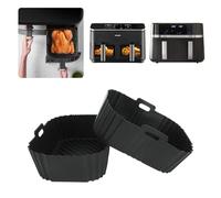 Silicone Shape Air Fryer Accessories for Russell Hobbs Air Fryer 2 Chambers 9L Rapid AirFryer 27681-56, Baking Dish Silicone Inserts for COSORI Air Fryer 8.5L & Russell Hobbs 4.5L*
