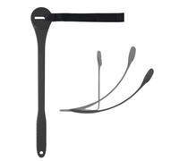 Silicone Shaver Handle Extension for Body Grooming, Bendable Long Reach Holder with Strap for Back and Leg Shaving Leg Shaving