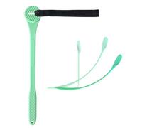 Silicone Shaver Handle Extension for Body Grooming, Bendable Long Reach Holder with Strap for Back and Leg Shaving Leg Shaving