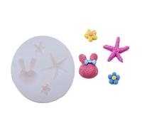 Silicone Shell Starfishes Molds Small Accessories Mold for Creative Chocolate Making Bath Jewelry Accessories Design Silicone Mold Sea Shell