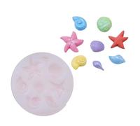 Silicone Shell Starfishes Molds Small Accessories Mold for Creative Chocolate Making Bath Jewelry Accessories Design Theme Silicone Jewelry Mold