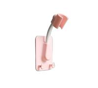 Silicone Shower Head Holder, Detachable Shower Handheld Wall Mounted Suction Cup Shower Bathroom Supplies(Pink)