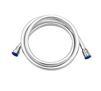 Silicone Shower Hose 1.5/2/3M Flexible Bath Tube Explosion Proof Plumbing Pipe Soft(White,200cm)