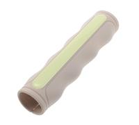 Silicone Shower Safety Bar Cover with Nightlight Strip White | Extra Thick Sleeve, Dense Antislip Bumps, Flexible Opening, for Bathrooms and Showers, Elderly Users