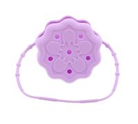 Silicone Shower Steamer Tray Purple with Hanging Strap Bathroom Holder | Raised Edges and Textured Surface, Stable Steam Release, Organizes Accessories, Prevents Sliding or Tipping