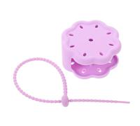 Silicone Shower Steamer Tray Violet Hangable Bathroom Holder | Textured Surface, Non-slip Water Resistant Design, Wall Mount Use, Soap Dish Style for Bath Storage