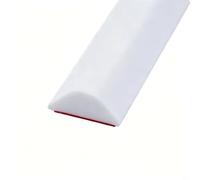 Silicone Shower Threshold Strip 100CM Water Dam Barrier Flexible Seal for Wet Room and Shower Tray Prevent Overflow Easy to Install Collapsible Water Retainer for Curbless Showers (White)