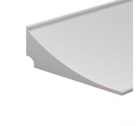 Silicone Shower Tray Sealing Strips Bath Sink Edging Seal Trim Water Barrier Retaining Strip 4.5cm Width 1.5cm Height White(1 meter)