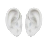 Silicone Simulation Human Ear Model Puncture and Perforation Practice Teaching Display Props Ear Studs Display Stand Clay Molds Silicone
