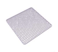 Silicone Sink Bottom Pad for Dishwasher Use Featuring Non-Slip Backing and Thermal Protection Capability (Light purple)