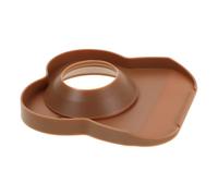 Silicone Sink Faucet Mat Drip Catcher Tray, Splash Guard for Bathroom | Coffee Colour, Non-slip Surface, Limescale Prevention, Drains Water beside Taps, Keeps Sink Edges Dry for Busy Households