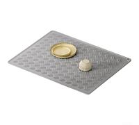 Silicone Sink Organizer Tray 29.5x8cm Heat Resistant(Gray L)