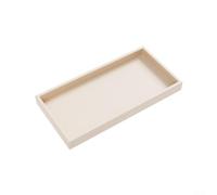 Silicone Sink Organizer Tray for Bathroom Vanity Soap Dispenser For Shampoo Bottle Countertop Storage Dishwasher Safe Slip Resistant (White 20x10cm)