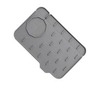 Silicone Sink Protecting Mat With Soap Dish Drip Catch Holder For Bathroom Or Kitchen Use Multiple Functional Silicone Soap Dish