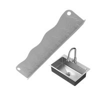 Silicone Sink Splash Guard - 20 Suction Ratch,Waterproof Water Baffle,Sink Shield | Island Bathroom Sink Faucet Behind Cover Washing Tool Grey