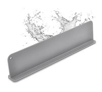 Silicone Sink Splash Guard, Sink Splash Guard with Suction Cup, Kitchen Sink Splash Guard That Can Be Placed Behind The Sink, Sink Splash Guard(17.3 x 4.1 Inch Grey)