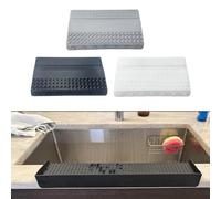 Silicone Sink Splash Guard, Suction Cup Water Baffle for Kitchen Basin for Edge Protection, Flexible 14x4 Inch Rim Protector