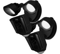 Silicone Skin Case Compatible with Ring Floodlight Camera - Sun Glare, UV & Weather Protection Skins Cover (2 Pack, Black)